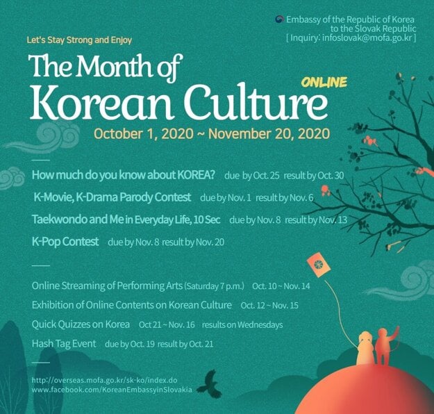 The program of this year’s Korean Culture Month.
