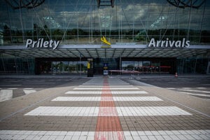 Bratislava airport.