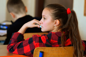 Ukrainian refugees at Taras Shevchenko Primary and Grammar School in Prešov