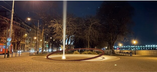 An artist's impression of the winning design for Bratislava's new Tomb of the Unknown Soldier memorial, by Marek Kvetán.