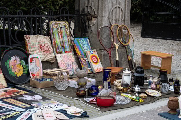 Antiques and rarities exchange in Prešov.