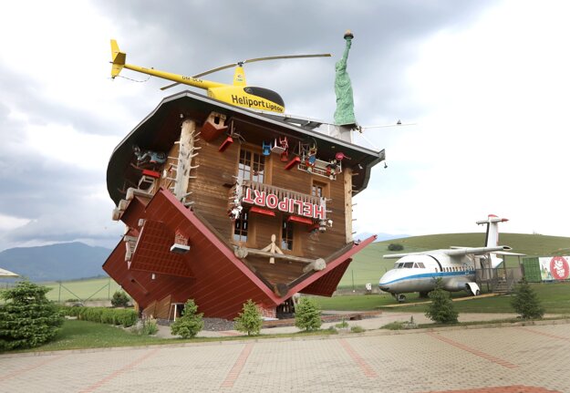 Upside Down House in the Liptov region.