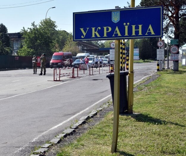 Vyšné Nemecké-Uzhhorod border crossing between Slovakia and Ukraine.