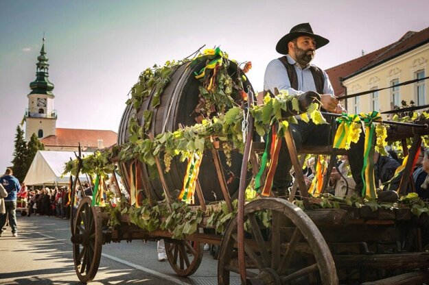 Grape harvest festival in Modra