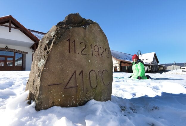 In the place where the Masarykov dvor equestrian and sports area, located in the settlement of Vígľaš-Pstruša, central Slovakia, stands today, the lowest temperature in the entire history of Slovakia, – 41°C, was measured on February 11, 1929.