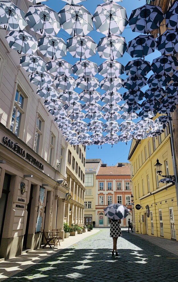 The Umbrella Street near Nedbalka Gallery