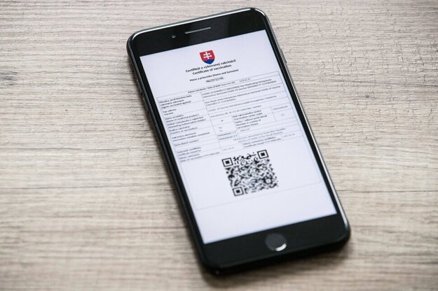 Vaccination certificate can be downloaded on the smartphone.