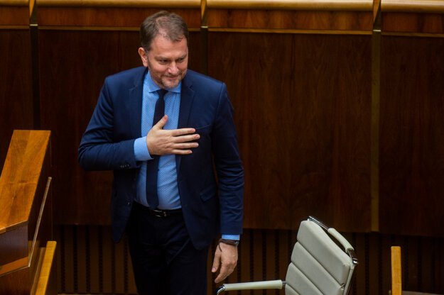 OĽaNO leader Igor Matovič thanks the MPs who supported the package of measures he calls