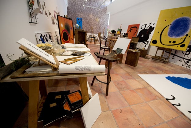 Replica of Joan Miró's studio in Mallorc,a re-made in Danubiana