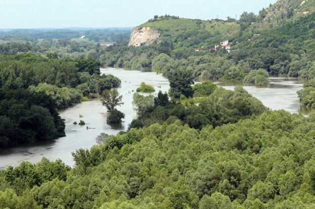 Morava River, illustrative stock photo.