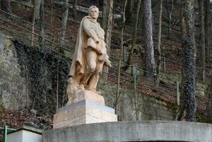 One of many monuments marking the Slovak National Uprising (SNP).