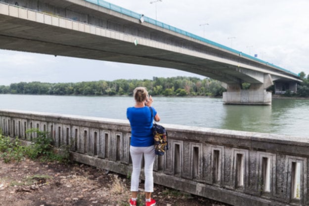 The Danube rive rin Bratislava, end of July 2018.