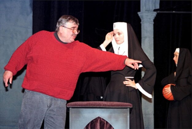 Karol Spišák (l) at work