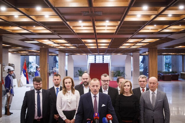 Boris Kollár in the middle