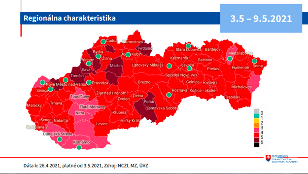 New map of districts from May 3.