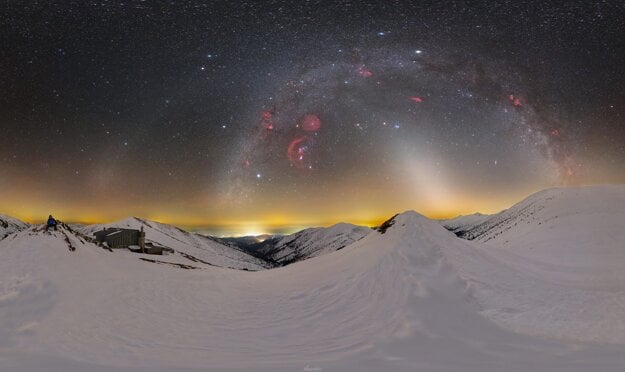 Slovak photographer Tomáš Slovinský’s ‘Winter Arcs’ picture, taken in the Low Tatras mountain range, won second place in the astro-landscape category of the AstroCamera competition at the end of May.