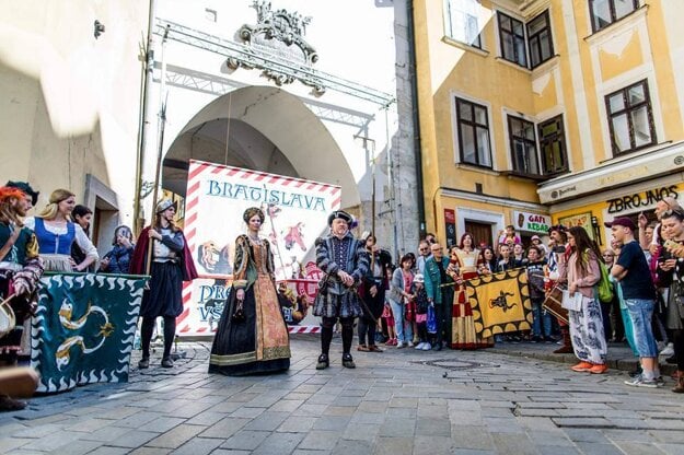 The symbolic opening of the Bratislava City Days in April 2018.