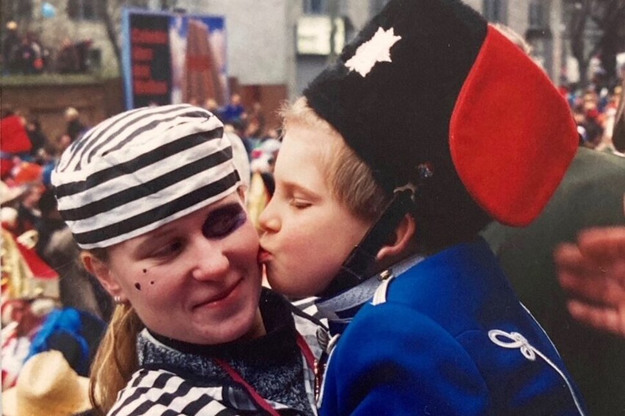 Věra Janičinová during her au pair stay in Germany in 1996.