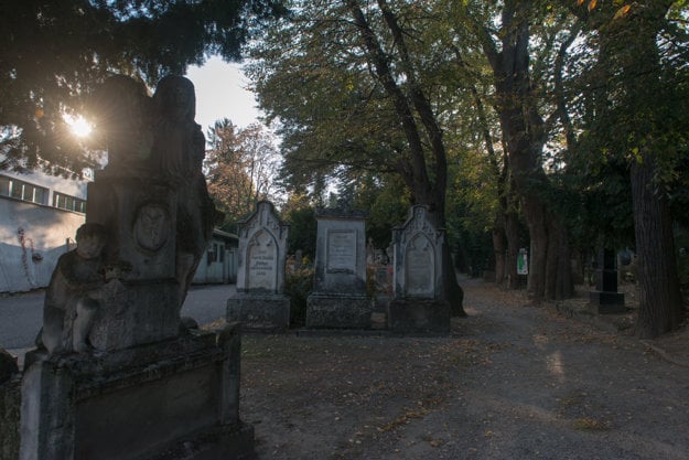 The symbolic grave, left