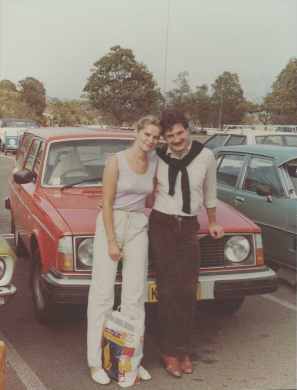 Júlia and Albín after landing in Australia in September 1981.