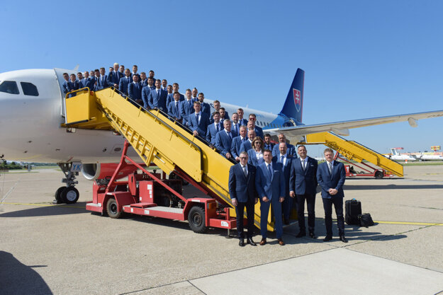 Slovakia's national football team left for Russia on June 9, 2021.