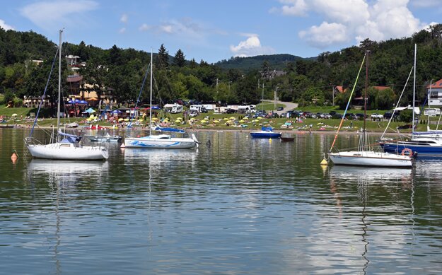 Anima Beach at the Zemplínska Šírava water dam.