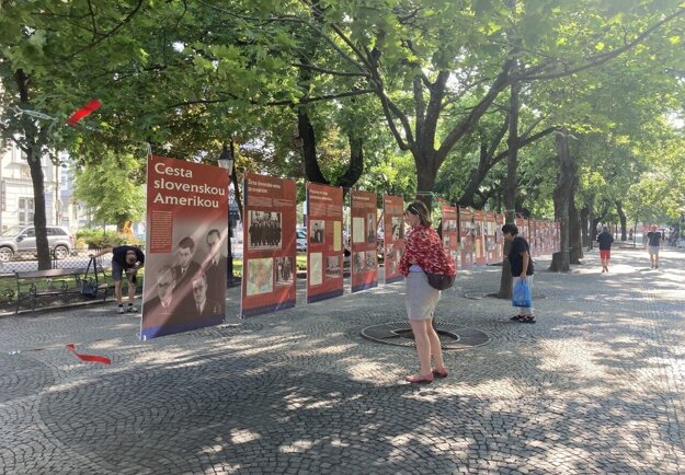 The Journey through Slovak America exhibition in Bratislava.