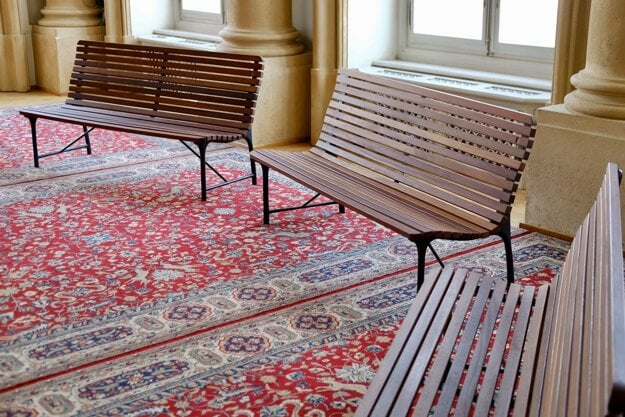The Prague benches are inspired by the