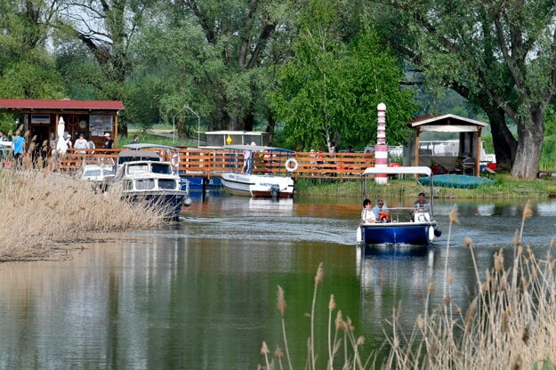 The launch of a new navigation season on the Baťa Canal in Skalica in 2018.