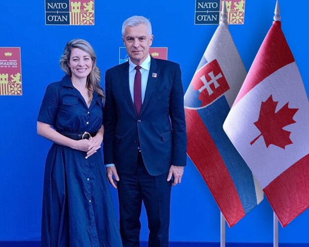 Canada will open its embassy in Slovakia, Canada's Foreign Minister Mélanie Joly told her Slovak counterpart Ivan Korčok in Madrid during a NATO summit on June 29, 2022. Today, Canada has its embassy in Vienna, but the embassy also has its office in Bratislava. Click on the picture to read Canada's official statement.