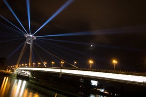 SNP Bridge during White Night 