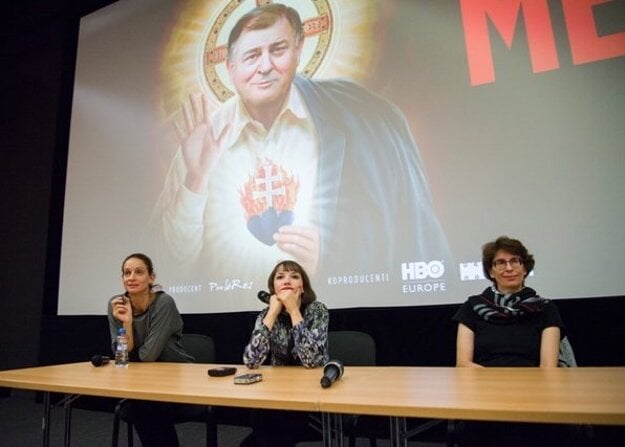 L-R: Producer Ľubica Orechovská, director Tereza Nvotová and producer Zuzana Mistríková at a 