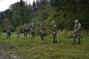 Slovak Levies during training.