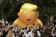 London during the visit of Donald Trump.