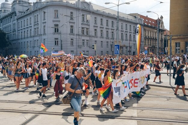The 2018 Rainbow Pride in Bratislava.