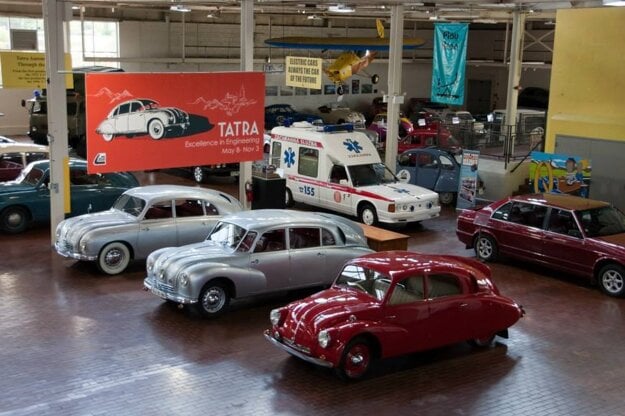 Tatra vehicles, produced in Czechoslovakia, on display at Lane Motor Museum in Nashville, TN, USA.