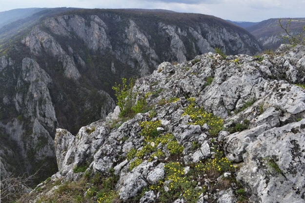 The Zádielska tiesňava narrow passage near Moldava nad Bodvou, eastern Slovakia.