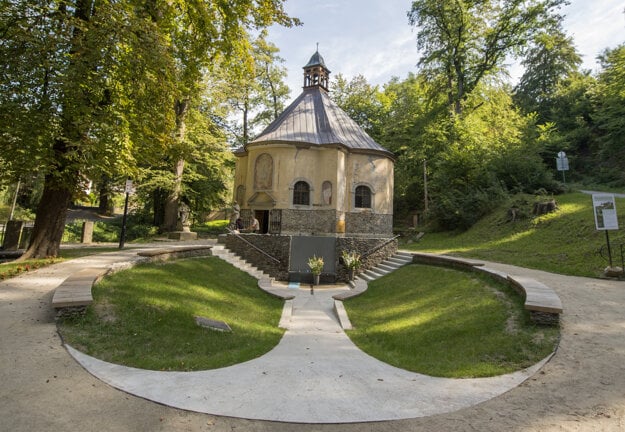 A chapel in the Marianka pilgrimage site. 