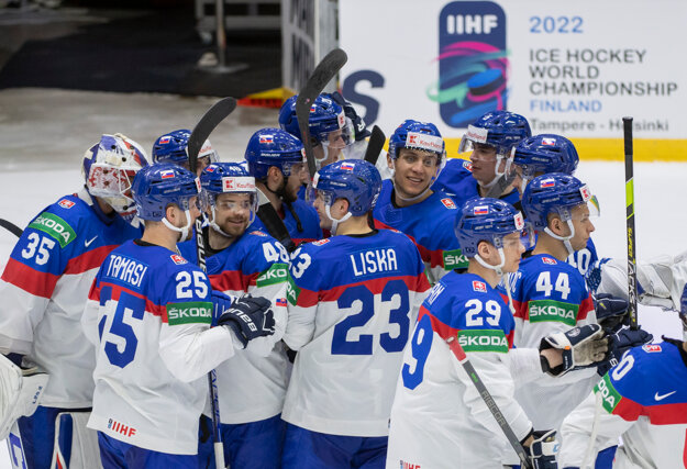 Slovakia defeated Denmark 7-1 at the world hockey championship in Finland on May 24, 2022.