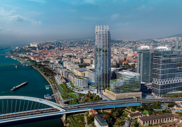 New residential and office projects change the skyline of Bratislava.