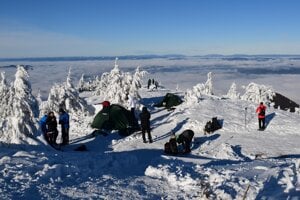 Spending the New Year's Eve in mountains is very popular.