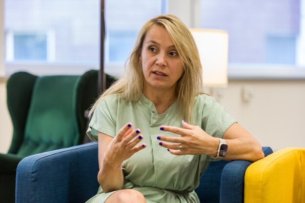 Andrea Cox z občianskeho združenia digiQ. (zdroj: KOOPERATIVA)