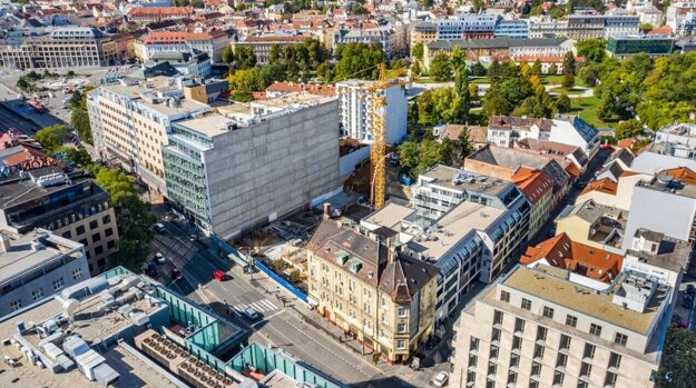 V centre Bratislavy realizuje skupina Proxenta výstavbu projektu Kesselbauer. (zdroj: Proxenta)