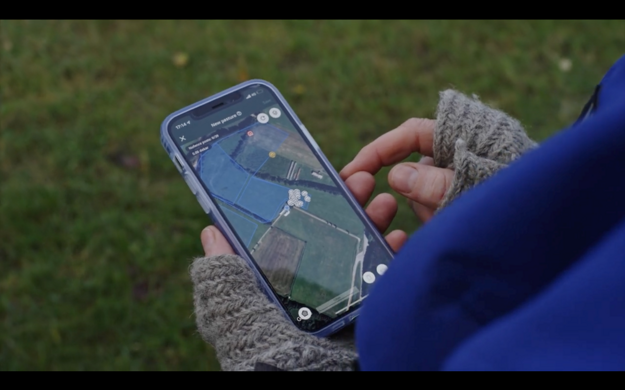 Virtuálne ohradníky v mobile (zdroj: Slovenská ornitologická spoločnosť)