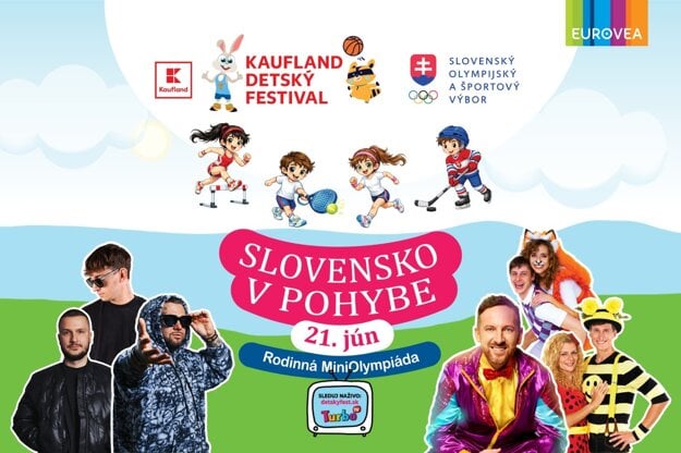 Kaufland Detský festival vás pozýva užiť si deň plný koncertov, smiechu aj športových disciplín, ktoré rozhýbu malých aj veľkých  (zdroj: Kaufland)