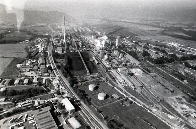 Hlinikáreň v Žiari nad Hronom (1990).  (zdroj: TASR)