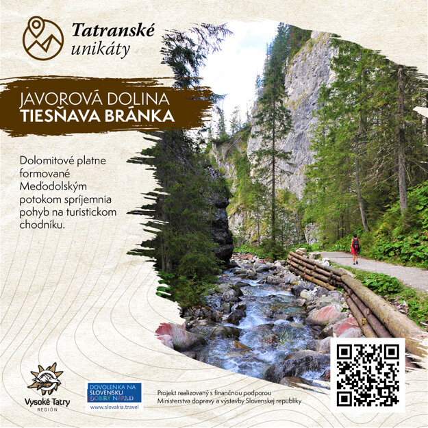 JAVOROVÁ DOLINA - TIESŇAVA BRÁNKA