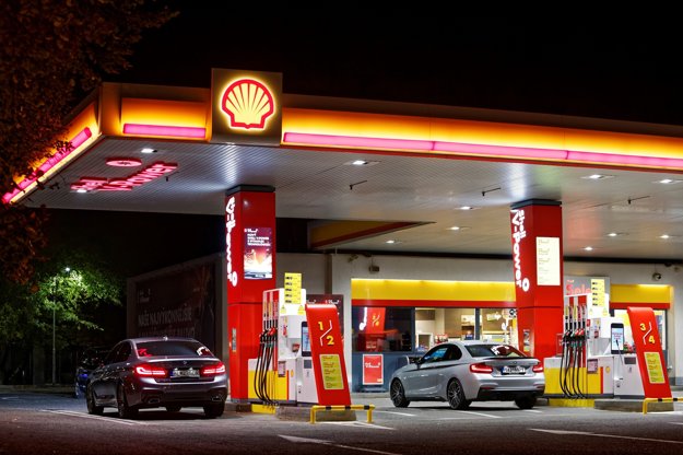 Čerpacia stanica Shell na Rožňavskej ulici v Bratislave