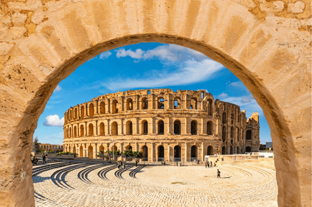 Rímsky amfiteáter v El Jem je tretím najväčším svojho druhu na svete. Zdroj: Shutterstock.com