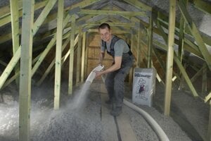 Fúkaná celulózová izolácia Climatizer Plus 